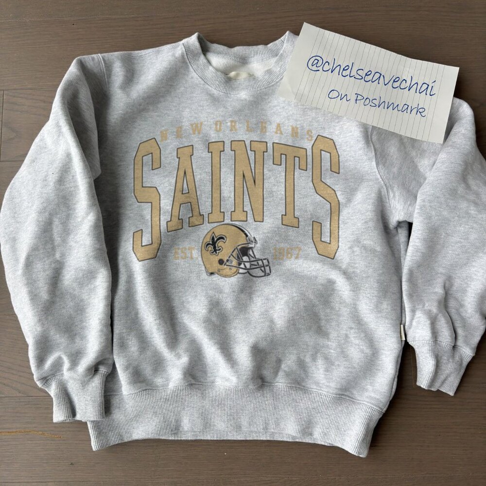Vintage New Orleans Saints Football Sweatshirt, NFL New Orleans Saints Shirt Tee
